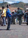 Cusco - marsconcours van basisscholen