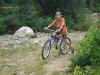 mountain biken